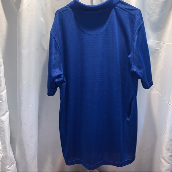 • Saddlebred Big & Tall Comfort Performance Cobalt Blue Polo Shirt For Men • - Picture 2 of 3